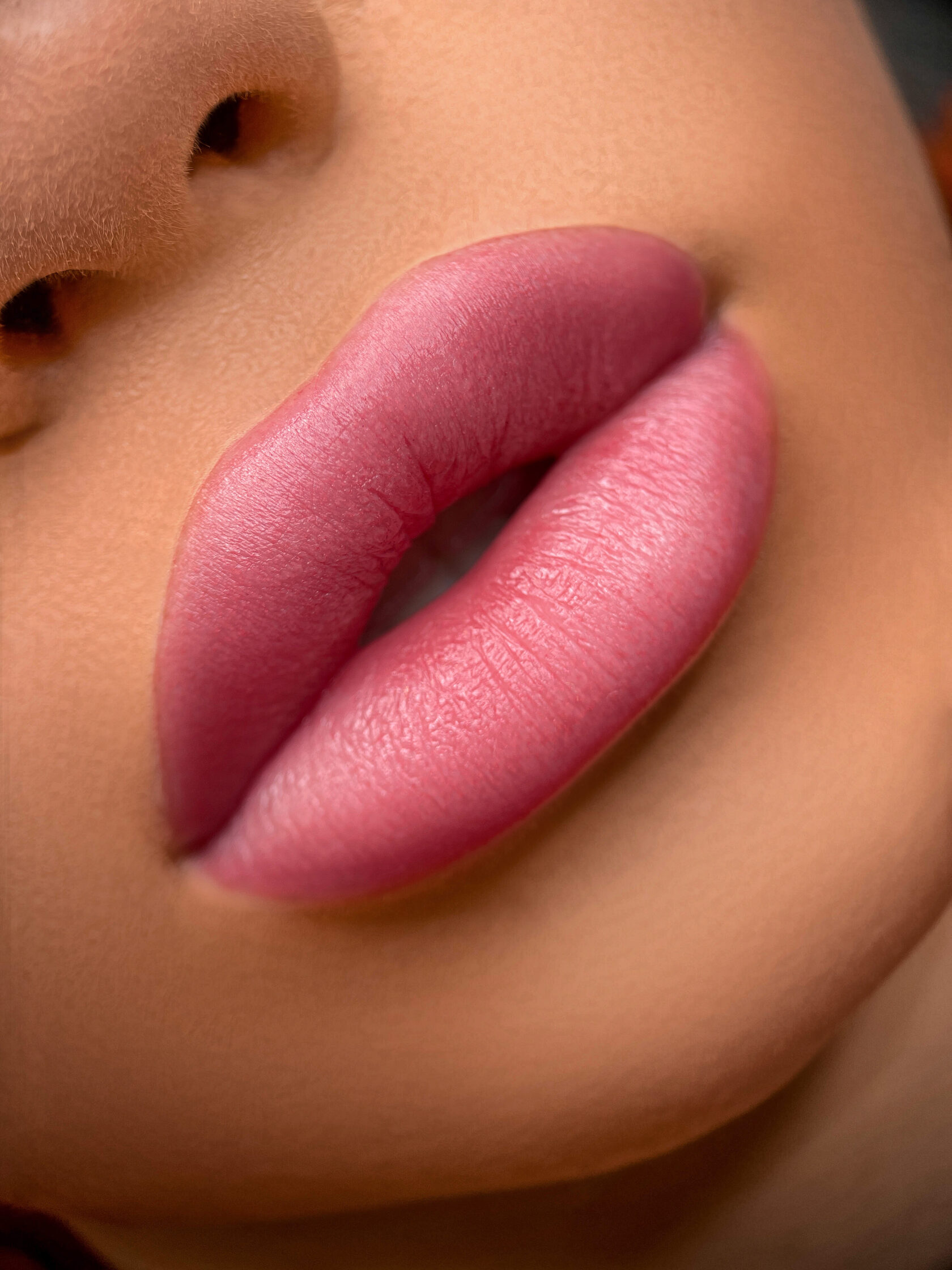 Lip blushing permanent makeup by Anastasiia Zolotova in Miami